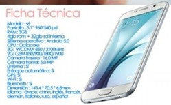 CELULARES S6 OCTACORE 3GB RAM CAMARA 16 MPX GPS 3G S-HEALTH MARCA: STAR