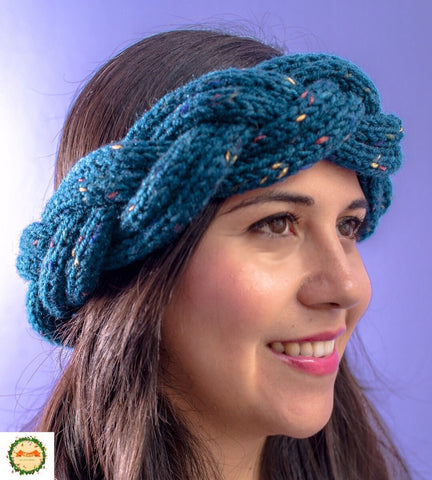 DIADEMA AZUL TRENZA